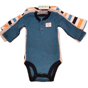 Carter's Child Of Mine  3 Pc Long Sleeved Bodysuits 0 - 3 M